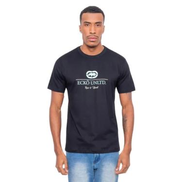 Imagem de Camiseta Ecko Estampada Preta Estilosa Streetwear-Masculino