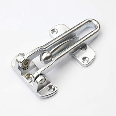 Imagem de TOGU SDG001-SPC Protetor de porta de segurança espesso sólido, trava de porta de barra giratória, fecho de porta de cadeado à prova de roubo para casa, apartamento, hotel, motel, dormitório, cromado