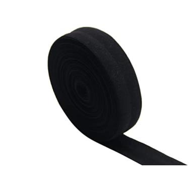 Imagem de Jesep Yong Fitas elásticas pretas dobráveis, 20 mm, 20 mm, fitas elásticas FOE, costura de malha, acabamento de lingerie elástica para roupas, faixas de cabelo para bebês e meninas