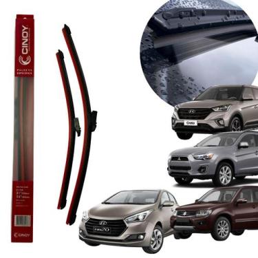 Imagem de Par Palheta Limpador Parabrisa Especifica OUTLANDER/VITARA/HB20 13 /CR