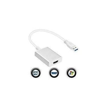 Imagem de Cabo Adaptador Conversor Usb-hdmi 1080p Placa Multitelas Nf - DMK