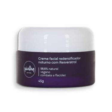 Imagem de Creme Facial Noturno Resveratrol Vegano Antienvelhecimento 45g - Piata
