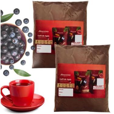 Imagem de Café de Acaí 500 gramas kit 2 unidades puro do caroço da fruta - Caffi