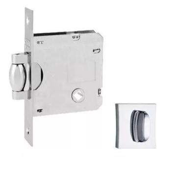 Imagem de Fechadura Stam Rolete Pivotante Porta Banheiro Quadrada Cr - Bruno Aca