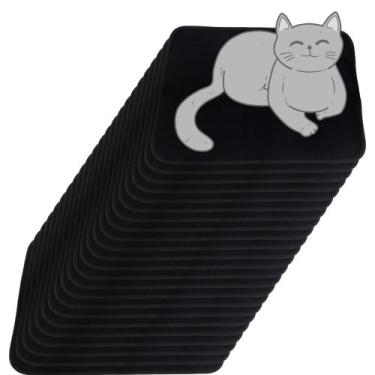 Imagem de 24 Caminhas para Cães e Gatos Dobrável 200 Lavagens 70x50 Preto Antipu