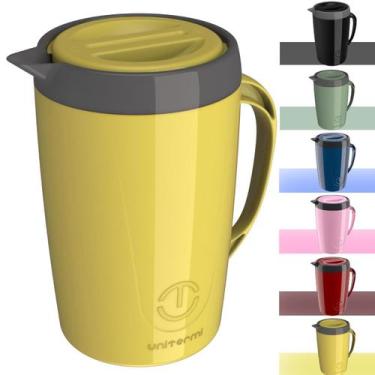 Imagem de Jarra Térmica Caribe com tampa Garrafa Tereré Chá Suco Água 2L Uniterm