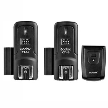 Imagem de Rádio Flash Godox Ct16 Duplo Com Transmissor E Receptores