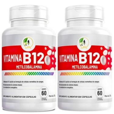 Imagem de KIT C/2 Un. Vitamina B12 Metilcobalamina Fits Life 60 cápsulas - Fits 