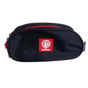 Imagem de Estojo Duplo Preto Enaldinho Escolar Juvenil Up4You - Luxcel