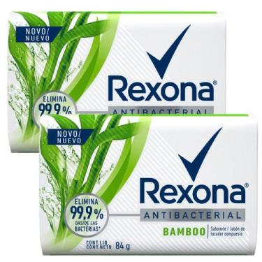 Imagem de Kit 2 Sabonete em Barra Rexona Bamboo Fresh com 84g