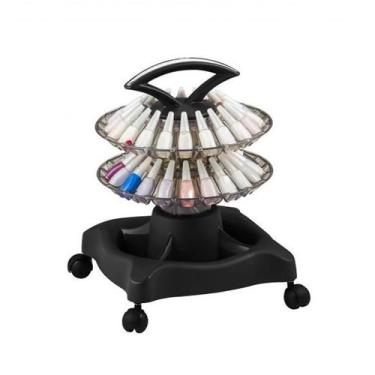 Imagem de Carrinho Para Esmaltes Smaltbell Style 2 Bandejas, Preto - Dompel