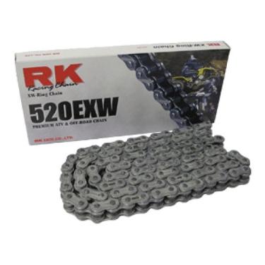 Imagem de RK Racing Chain 520EXW-68 (520 Series) Aço 68 Link Extreme Performance Off-Road e ATV XW-Ring Corrente com conexão