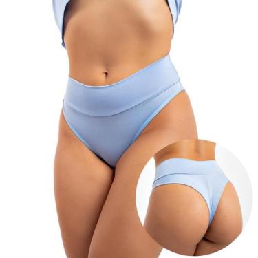 Imagem de Kit 4 Calcinhas Femininas Cos Alto Duplo Fio Dental Pos Parto Viére, G