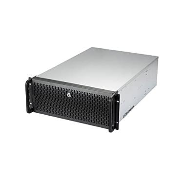 Imagem de Rosewill Chassi de servidor 4U Hot Swap HDD 12 Bay Rack Mount Server Case, suporta 12x 3,5 compartimentos HDD E-ATX Board, caixa de servidor de montagem em rack inclui ventiladores frontais 3X 120 mm