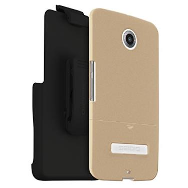 Imagem de Seidio Capa de superfície com suporte de metal e combo de coldre para Motorola Nexus 6 - embalagem de varejo - ouro