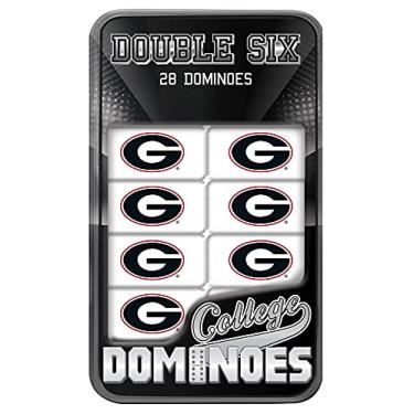 Imagem de MasterPieces NCAA Georgia Bulldogs Edição Colecionador Double Six Dominoes
