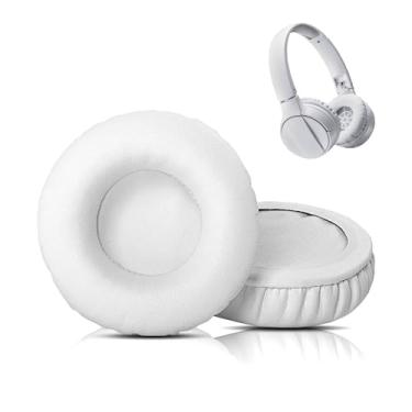 Imagem de HTINDUSTRY Almofadas auriculares de substituição compatíveis com almofadas auriculares Pioneer SE-MJ553BT com couro proteico mais macio/espuma de memória