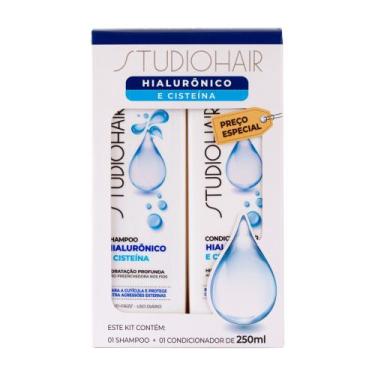 Imagem de Kit Studio hair Hialuronico 250 ml - Muriel