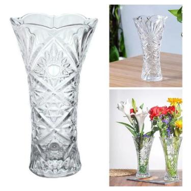 Imagem de Vaso De Vidro Flores Decoração De Interiores 23x13 - Red Cherry