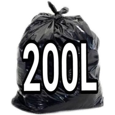 Imagem de Saco De Lixo 200 Litros Preto Reforçado 100 Unid  Fabricante - HIGIPAC