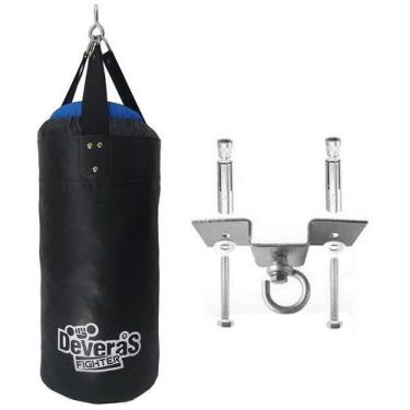 Imagem de Saco de Boxe Cheio 60 cm Profissional + Suporte Para Saco Pancada - Su