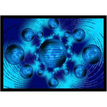 Imagem de Quadro Decorativo Mapa-Múndi Globo Terrestre Informática Sala Escritór