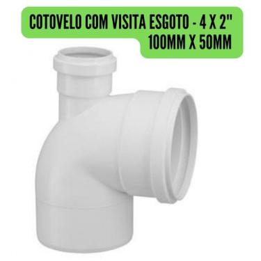 Imagem de Conexões de Esgoto 100mm 4" Branco/Cotovelo/Luva/Tee/Caps/Junção/Luva 