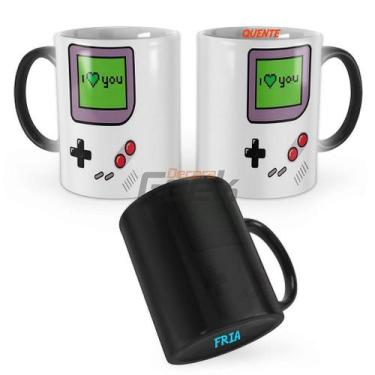 Imagem de Caneca Mágica Game Boy I Love You - Decora Geek