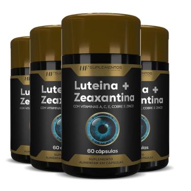 Imagem de 4X LUTEINA 20MG + ZEAXANTINA 3MG  VITAMINA A C E COBRE-Unissex