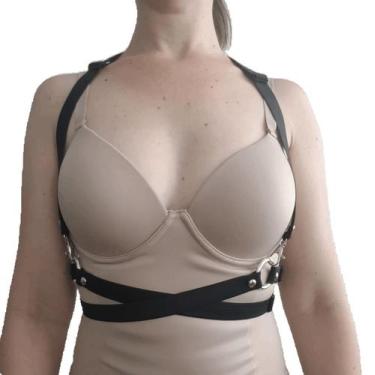 Imagem de Harness Bra cinto cruzado em elastico Feminino Jessica - Almah Fashion