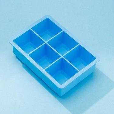 Imagem de Forma de Gelo em Silicone Cubos Fáceis e perfeitos - Yaay, Azul