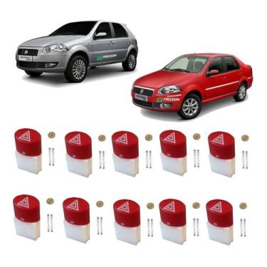 Imagem de Botão de reparo pisca alerta fiat palio siena strada uno 2008 á 2017 v