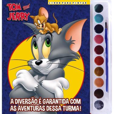 Imagem de Tom e Jerry Livro Para Pintar Com Aquarela