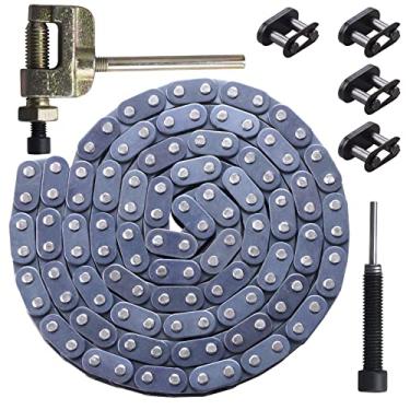 Imagem de CNCMOTOK Corrente de Transmissão T8F 116 Links + Disjuntor de Corrente, Adequado para 2 Tempos 43Cc 47Cc 49Cc Chopper Mini Bikes Coolster Pocket Bike Minimoto Peças de 4 Rodas