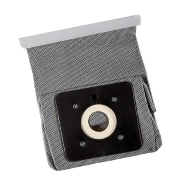 Imagem de ＫＬＫＣＭＳ Saco de Pano para Aspirador de Pó, Resistente, Lavável, Reutilizável, Multiuso para Sala de Estar, Apartamentos, Hotel, Suprimentos para Aspirador de, Cinza, Tamanho real