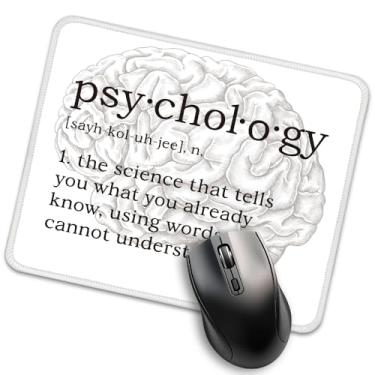 Imagem de Xipromi Mouse pad engraçado de definição de psicologia para mesa, presentes de psicólogos para homens e mulheres, presentes de formatura de psicólogos, presentes de mousepad para psicólogo saúde