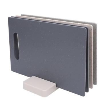 Imagem de 4 Pces Conjunto de Tábua de Cortar Placas de Corte Flexíveis de Plástico Com Base Antiderrapante, Colorido, para Carne Vegetais Frutas Cozinha