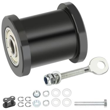 Imagem de YOXUFA Mini tensor de corrente de bicicleta com rolo de 1-3/10.2 cm + ajustador de corrente para Baja Doodlebug Dirt Bug DB30 Motovox Mbx10 Mbx11 Predator 79cc 97cc 98cc 100cc 2.5 3.0hp Powersport