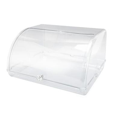Imagem de Organizador Superior da Aleta da Caixa de Armazenamento do Copo de chá, Cremalheira Transparente da Garrafa Com Tampa do Rolo para a Mesa de Jantar, Armário de Cozinha