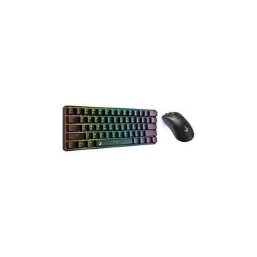 Imagem de Kit Gamer Set 02 Rise Mode Black Brown, Teclado Mecânico GM1 Black RGB Brown, Mouse G1 Pro Black 12000 DPI, Preto - RM-GS02-BBRO