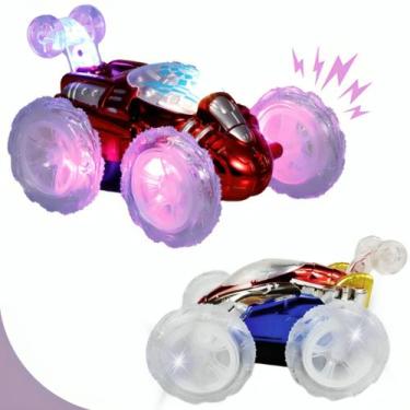 Imagem de Brinquedo Carrinho Luz Led Controle Giro 360 - ALZZA