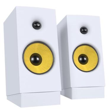 Imagem de Kit c/ 2 Suportes de Mesa Inclinados p/Edifier R1080BT – Estável e Compatível