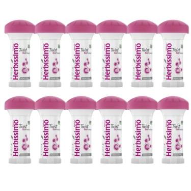 Imagem de Kit 12 Desodorante Twist Hibisco Herbíssimo 45G - Dana - Dana Cosmétic