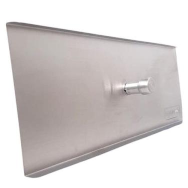 Imagem de Tampa De Inox Para Fogão A Lenha 50x19cm Kit Churrasqueira - INOX LAUR