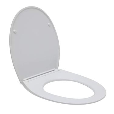 Imagem de Assento Termofixo com Soft Close para Vaso Sanitário Aquarela Pingoo.casa - Branco