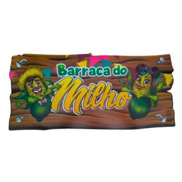 Imagem de Placa Festa Junina para Barraca - 48cm x 22cm - Reino das Festas, Milh