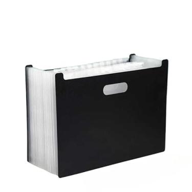 Imagem de Pasta arquivo organizadora expansível com divisórias grandes para A4 com alça e identificação(ALEATÓRIO,2UN)