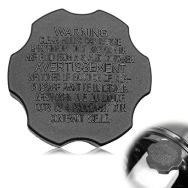 Imagem de Dunviku Tampa de fluido de freio de carro, tampa do tanque do reservatório do cilindro mestre de freio automotivo 58531-07000 compatível com Hyundai Accent Azera Elantra Kia Optima Acessórios de carro