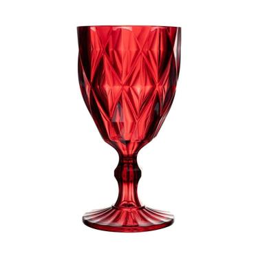 Imagem de Taça de Acrílico Diamond Vermelha 330ml - Lyor