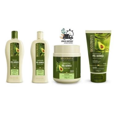 Imagem de Bio Extratus Pós Química Abacate Restaurador Kit 4 Produtos